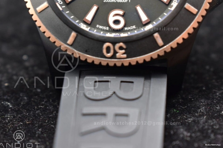 Superocean Best Black 1174 Dial A Black Automatic BestValue Rubber 44 on Strap TF Edition Bezel 1:1 Black 0827